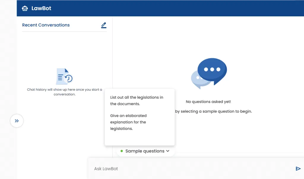 LawBot feature