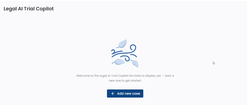 Add new case screenshot