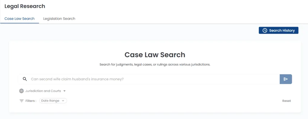 Search input