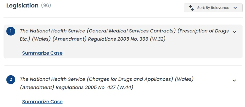 Summarize legislation
