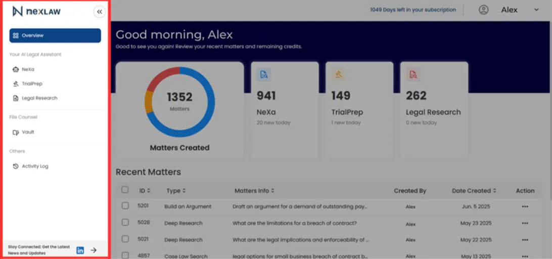 Navigate to Analyze Pleadings