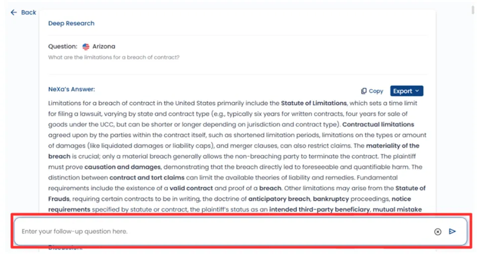 Review and refine results from NeXa