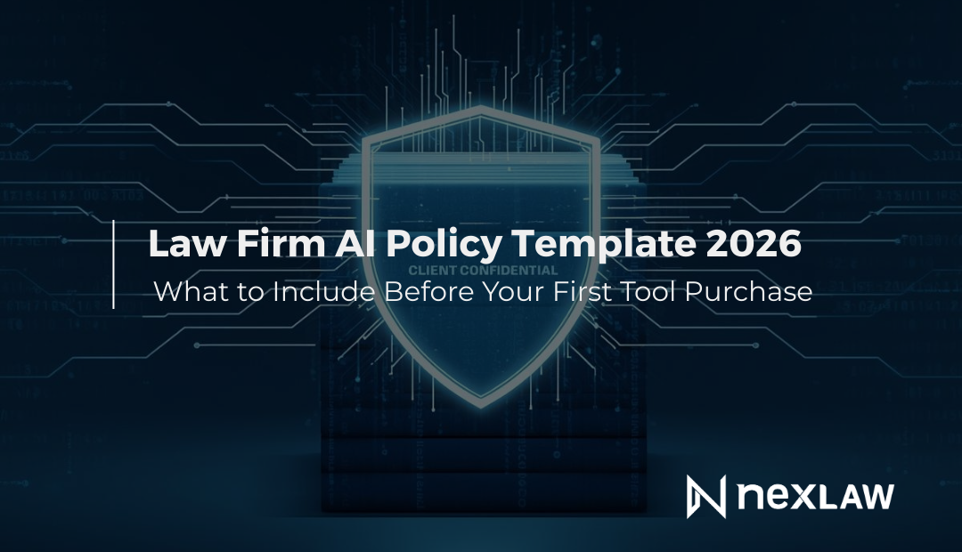 Law Firm AI Policy Template 2026: What to Include Before Your First Tool Purchase