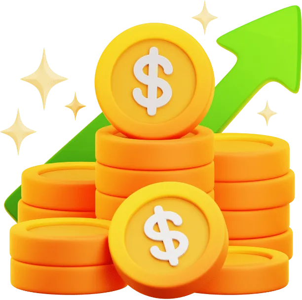 Reduced costs and increased ROI illustration