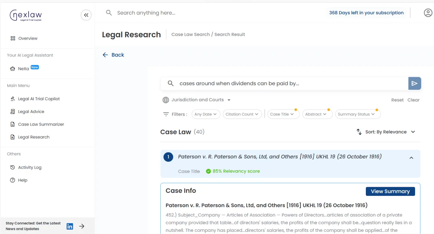 Case Law Search