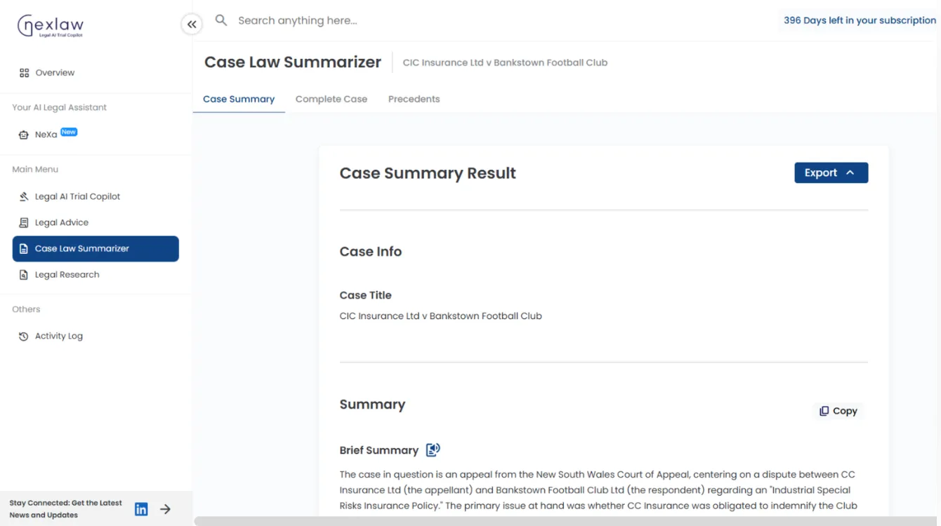 Case Law Summarizer