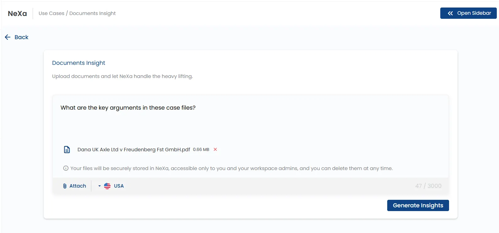Document upload
