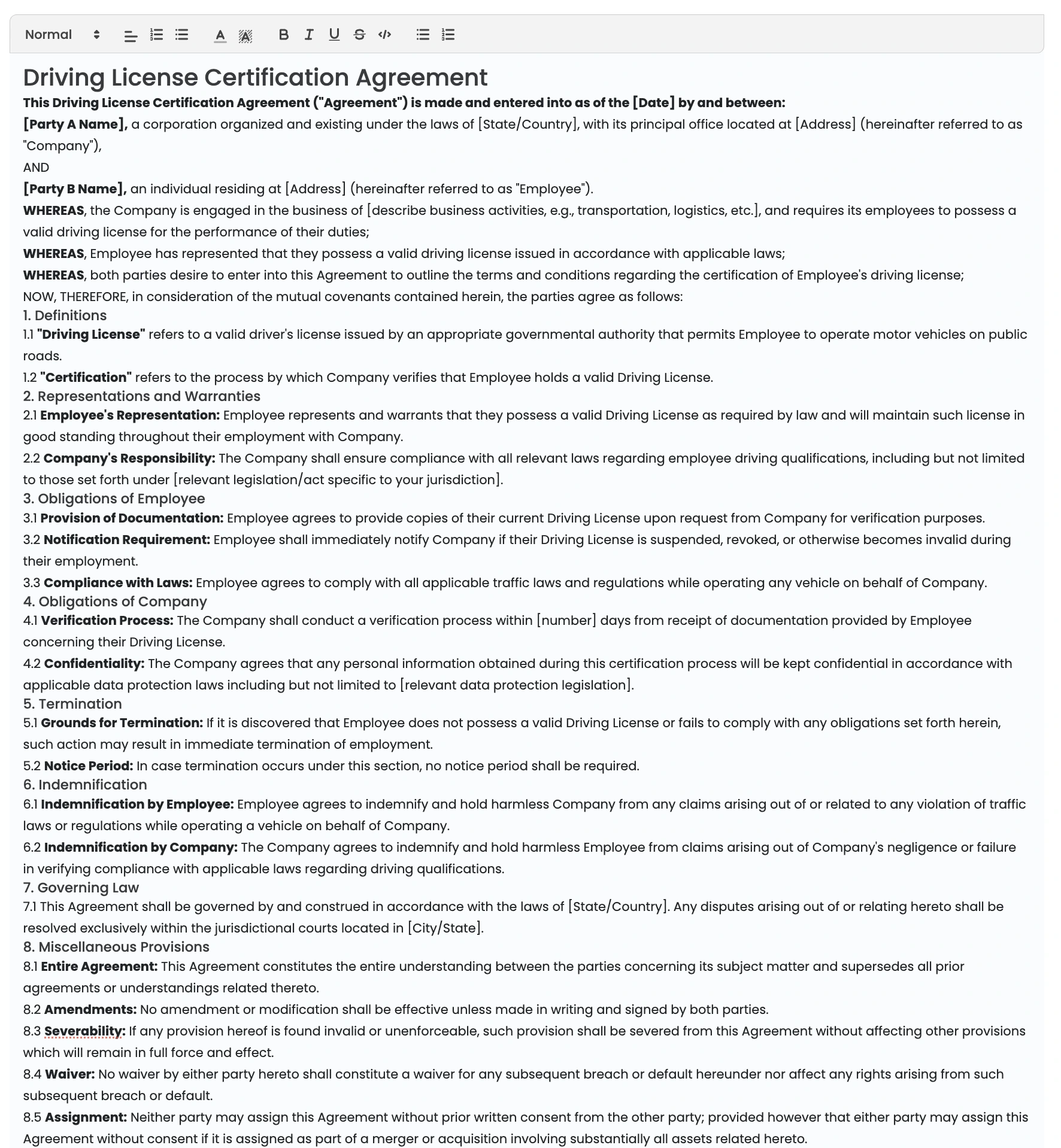 Background for Draft a Contract