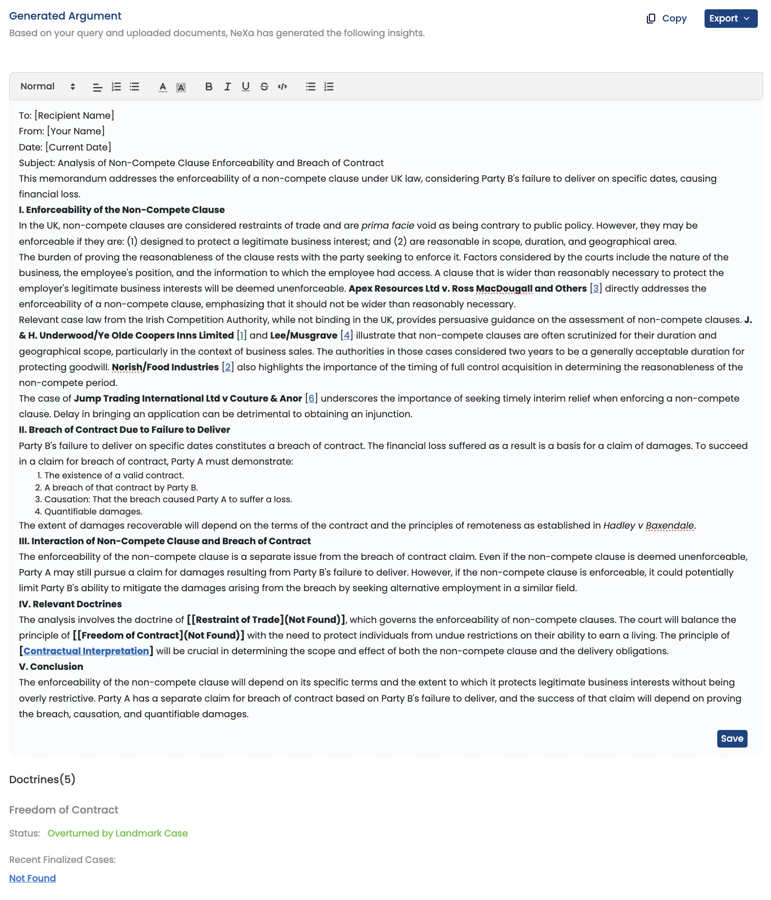 Background for Draft a Legal Memo