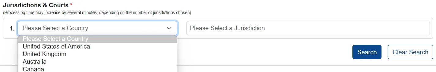 Choose Jurisdiction and Courts