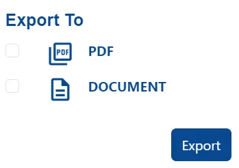 Export Options
