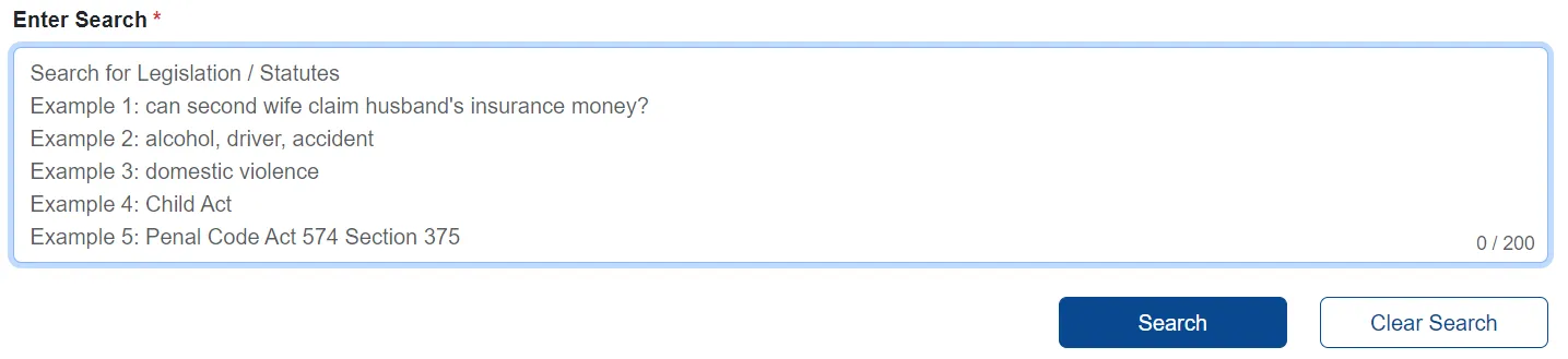 Enter search query